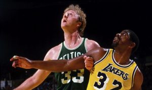 NBA troféus bird magic