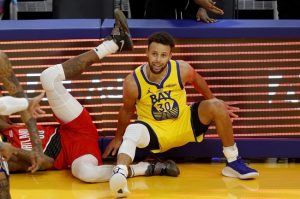 Curry Warriors Blazers