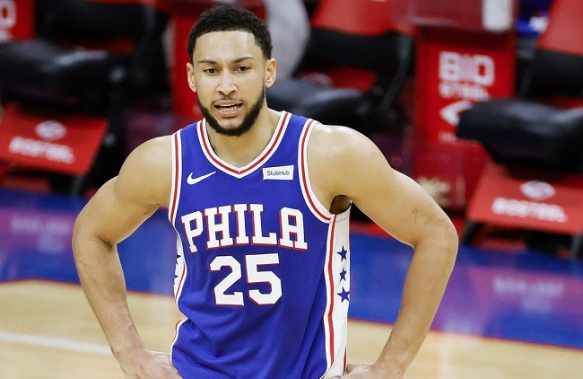 76ers pedindo Ben Simmons