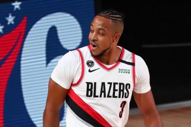 mccollum blazers simmons troca