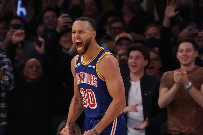 Warriors Knicks Curry recorde