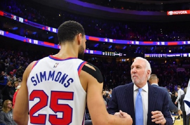 Ben Simmons Gregg Popovich