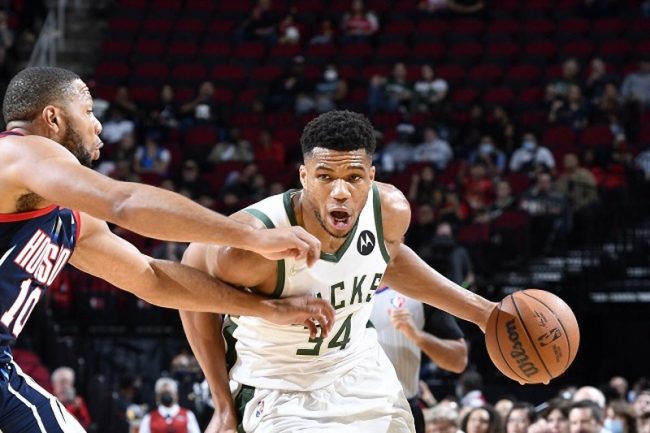 Antetokounmpo Bucks sequência Rockets