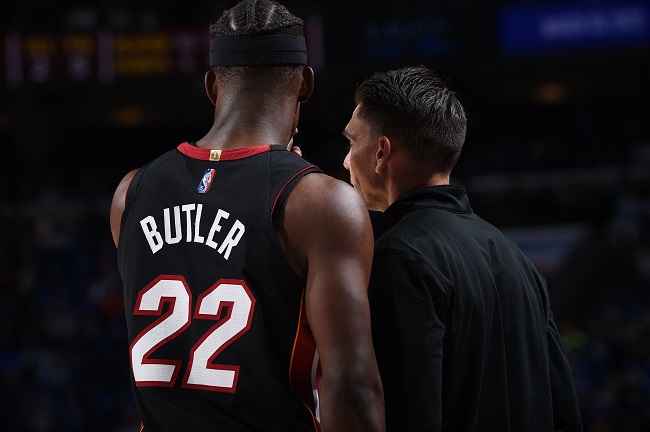 Jimmy Butler Spoelstra louco