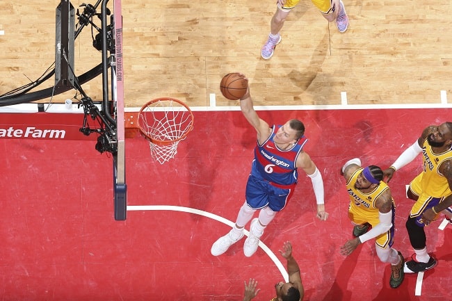 lakers virada perde wizards