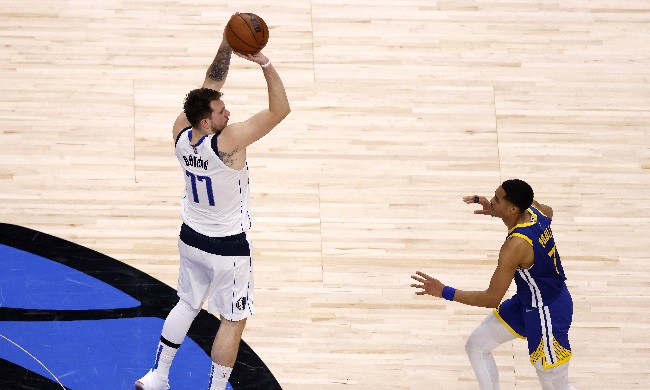 doncic virada mavericks warriors