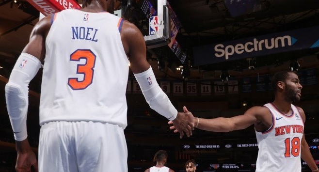 Knicks Pistons troca Noel