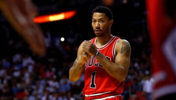 bulls aposentar camisa Rose