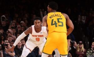Jazz Knicks Barrett Mitchell