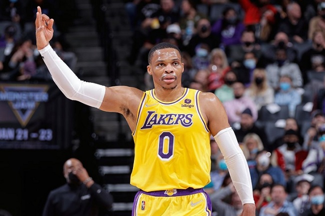 Lakers Russell Westbrook times