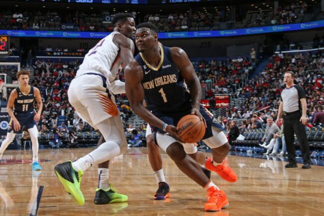 zion williamson pelicans suns