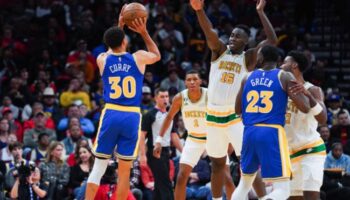 Klay Thompson desencanta, Warriors bate Rockets e vence a primeira