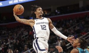 ja morant triplos-duplos grizzlies