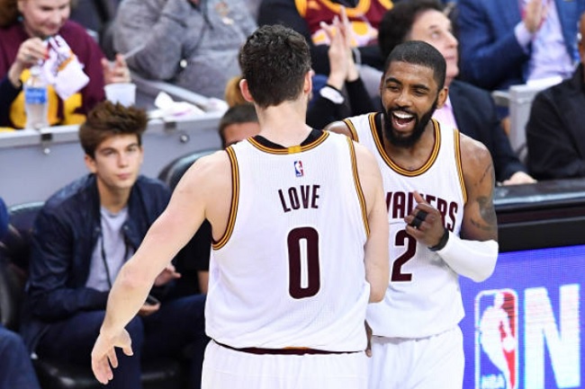 Kevin Love Cavaliers Irving