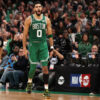 Jayson Tatum Celtics Warriors