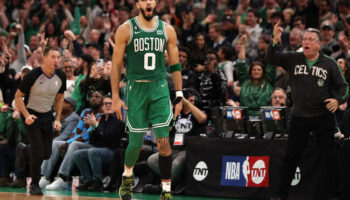 Jayson Tatum Celtics Warriors