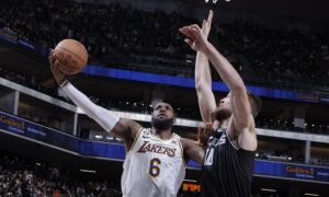 lebron james lakers vitória