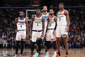 Minnesota Timberwolves jogadores derrota