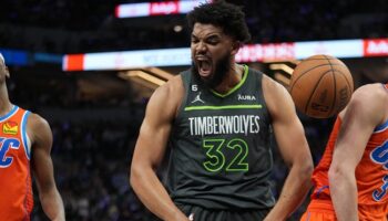 towns timberwolves thunder nba