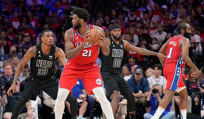 harden embiid 76ers nets