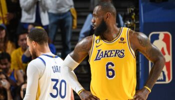 lebron james warriors troca