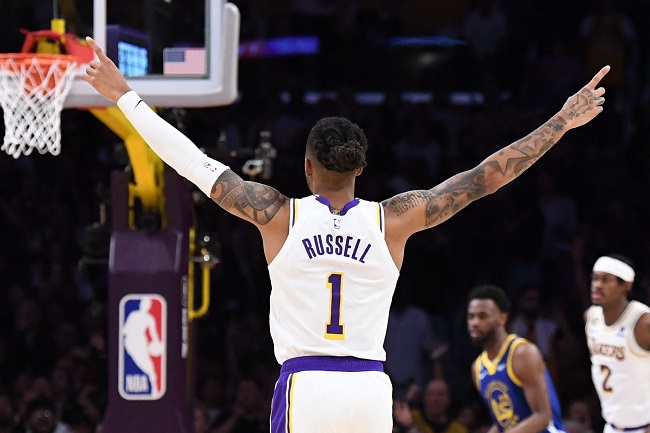 dangelo russell lakers timberwolves