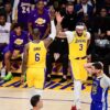 Davis LeBron Lakers Warriors