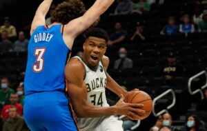 Thunder Spurs Giannis Antetokounmpo