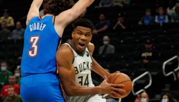 Thunder Spurs Giannis Antetokounmpo