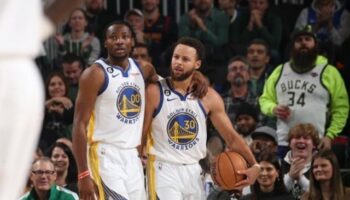 Jonathan Kuminga Stephen Curry