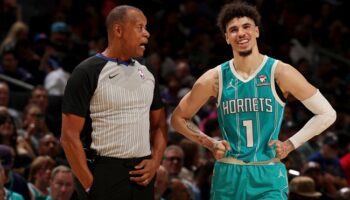 LaMelo Ball arbitragem Pistons