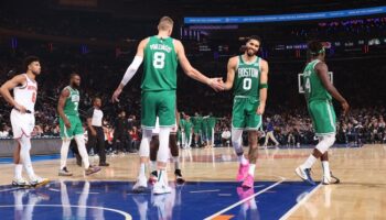 Tatum Brown Porzingis Celtics