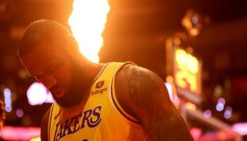 LeBron James Lakers Copa