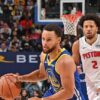 Stephen Curry Warriors Pistons