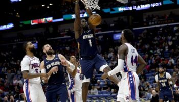 Pelicans 76ers Zion Williamson