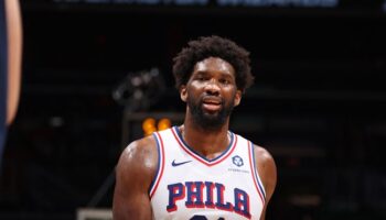 Joel Embiid 76ers Wizards