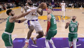 Celtics Lakers Porzingis Tatum