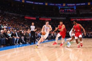 Thunder Blazers diferença NBA