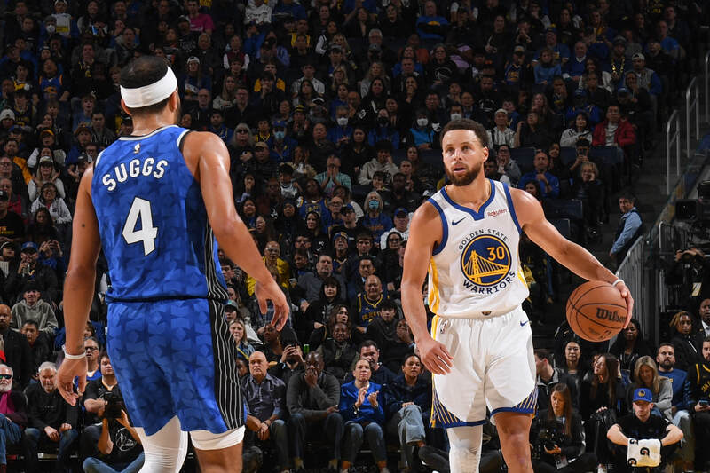 Stephen Curry Warriors Magic