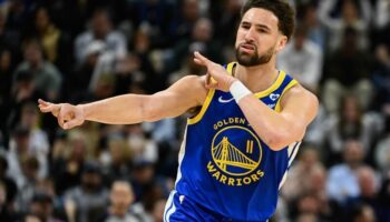 Klay Thompson Warriors Jazz