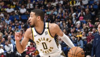 Tyrese Haliburton arremesso NBA