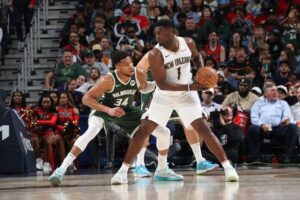 Zion WIlliamson Giannis Antetokounmpo
