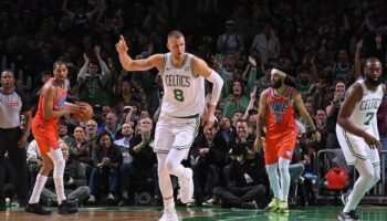 Kristaps Porzingis Celtics Thunder