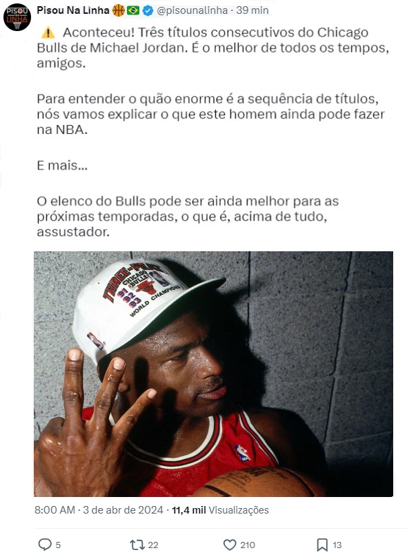 Michael Jordan redes sociais