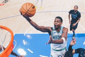 Anthony Edwards playoffs vitórias