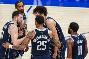 Doncic Irving Mavericks Timberwolves