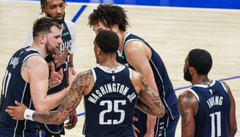 Doncic Irving Mavericks Timberwolves