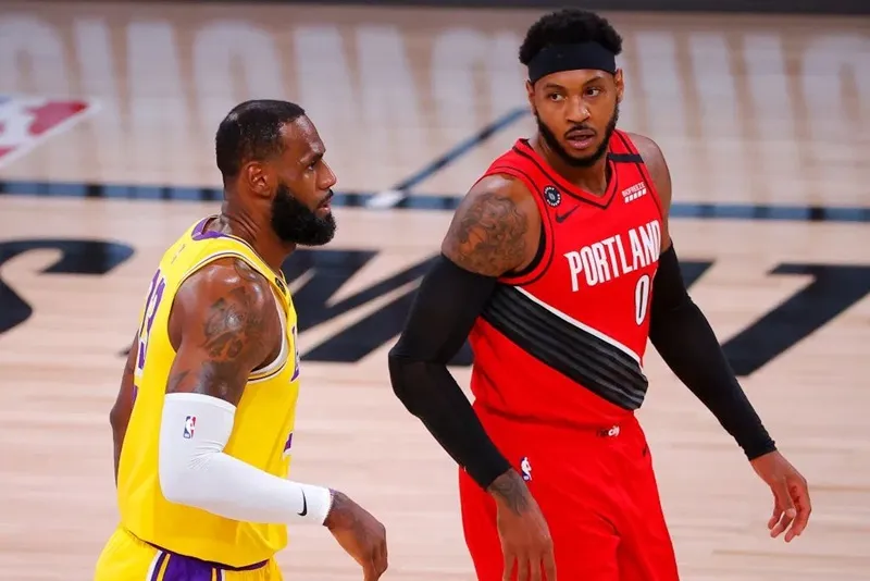 Carmelo Anthony LeBron James Lakers