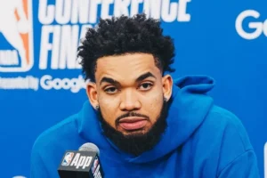 Karl-Anthony Towns calouro Timberwolves