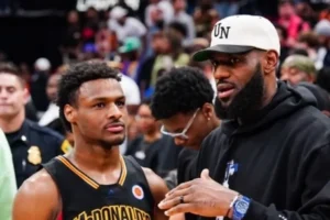 lakers lebron bronny james troca